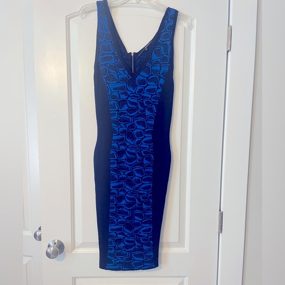 JAY GODFREY Animal Print Sweater dress